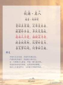 八年级上册饮酒古诗翻译