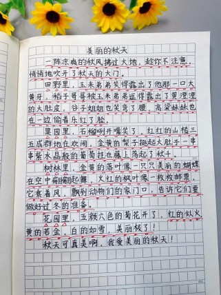 三年级秋天作文300字怎么写？