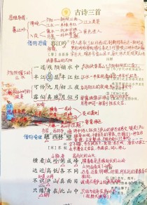 极上册三首古诗何意？