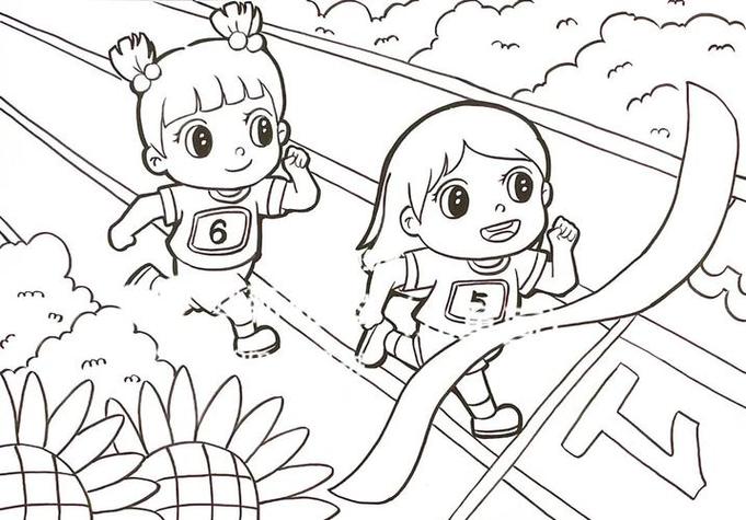 二年级的运动会画有哪些