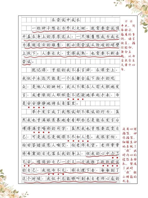 什么成长记作文600字