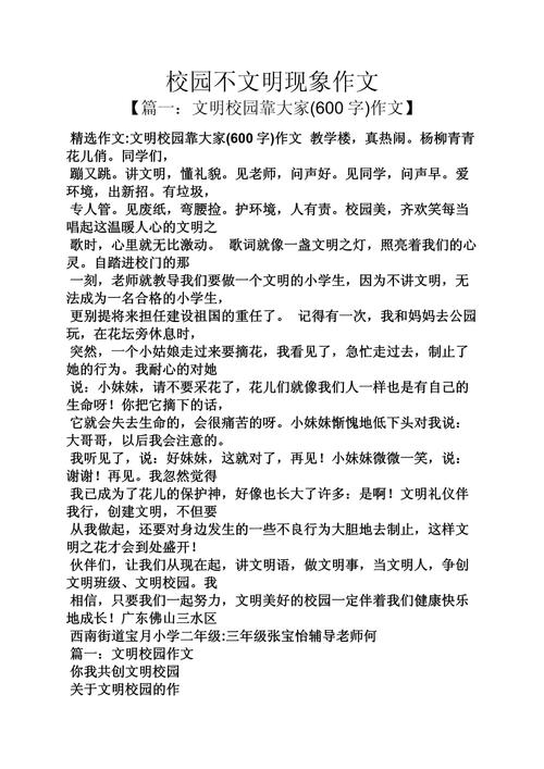 学校规则作文600字