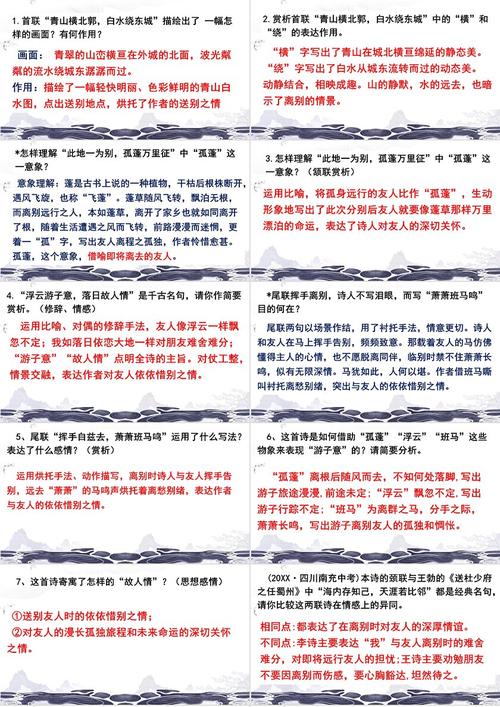 七下课外古诗词PPT如何高效诵读？