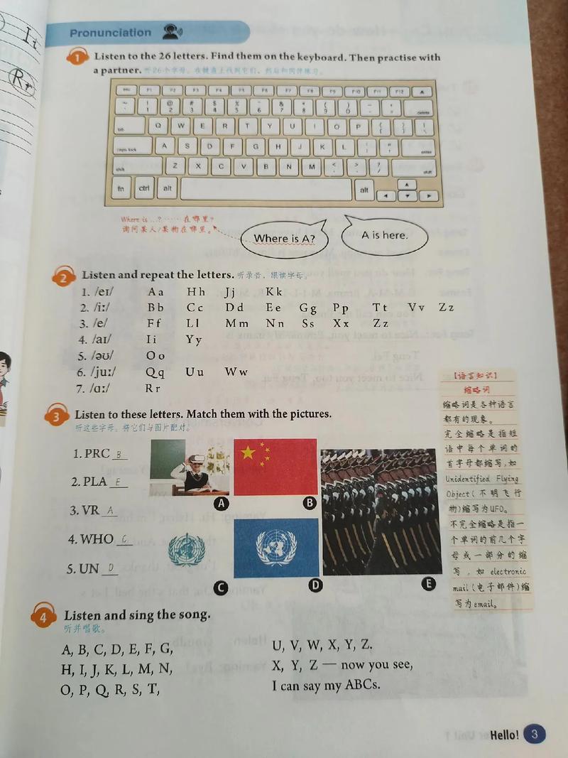 人教版七年级英语上册Unit1核心知识点是什么？