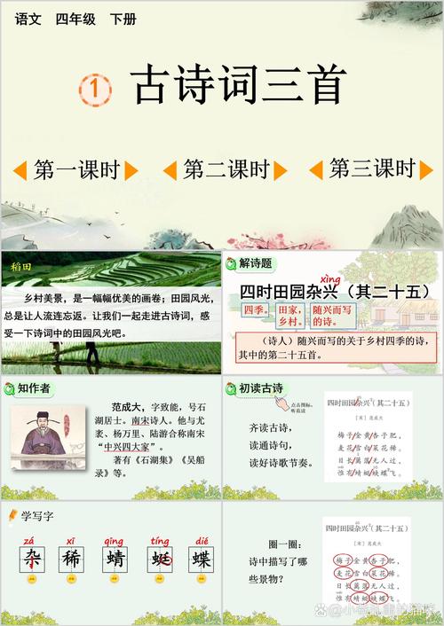 七年级下册语文古诗词默写PPT如何高效学习?