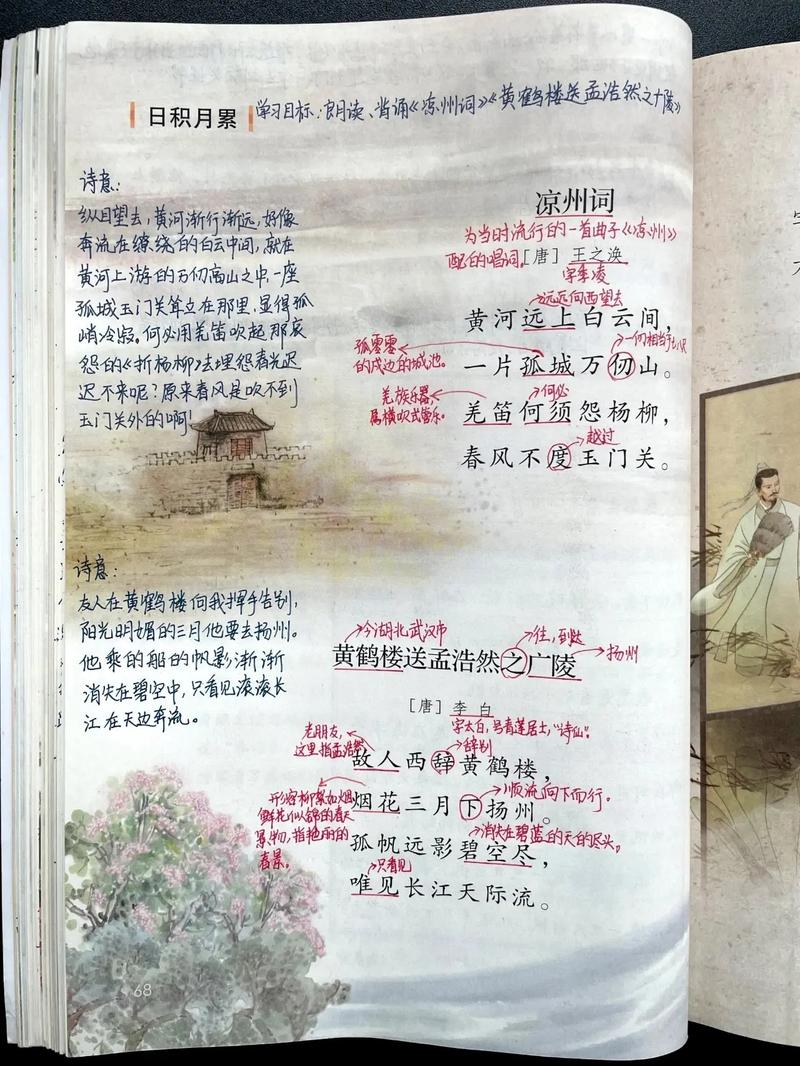 七年级下人教版五首古诗PPT怎么用？