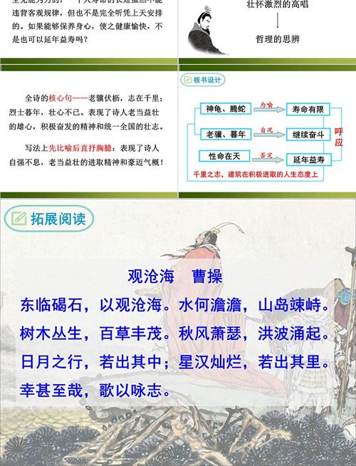 八年级上册古诗PPT朗诵如何提升感染力？