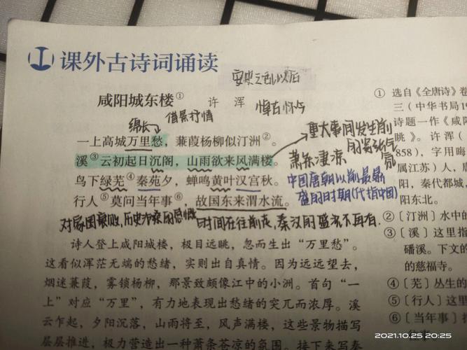 九上第六单元课外古诗词PPT重点难点是什么？