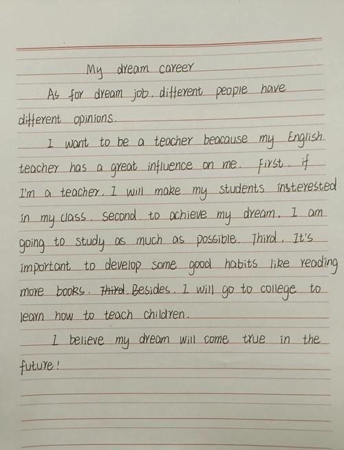 My dream job是什么?英语作文如何写?