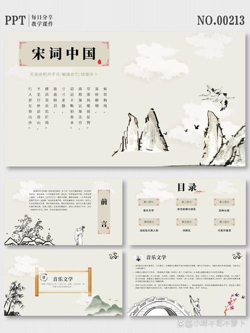 古诗鉴赏综合选择PPT模板如何用?