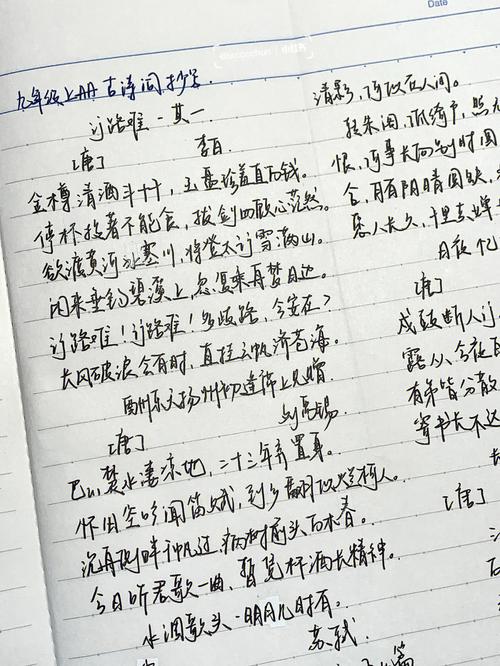 九年级语文人教版古诗词默写，如何高效掌握？