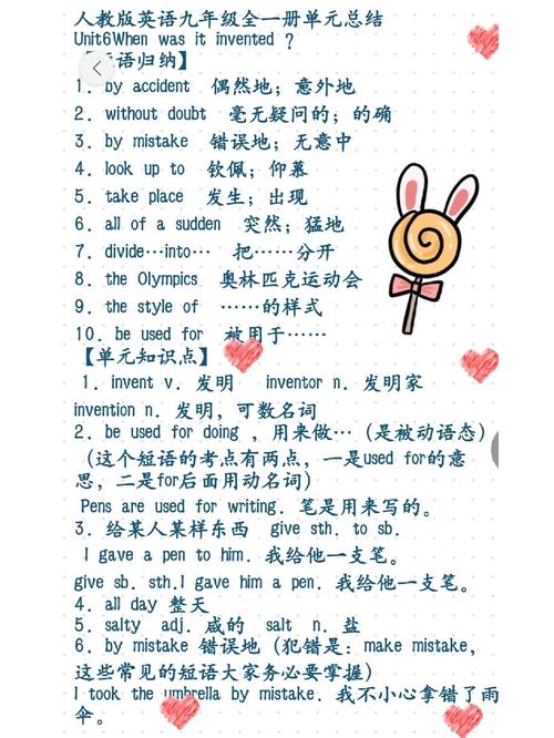 人教版九年级英语Unit 6核心考点是什么？