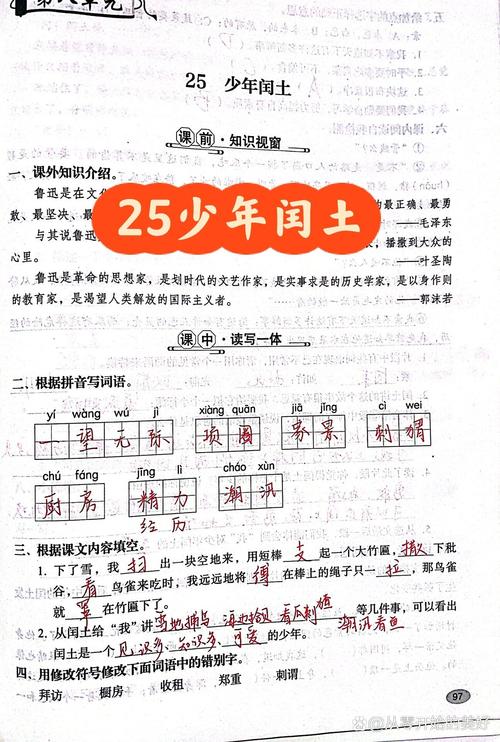 六年级上册语文课堂练习册答案哪里找?