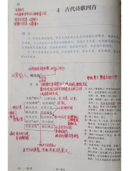 七年级上册语文古诗四首主旨情感解析?