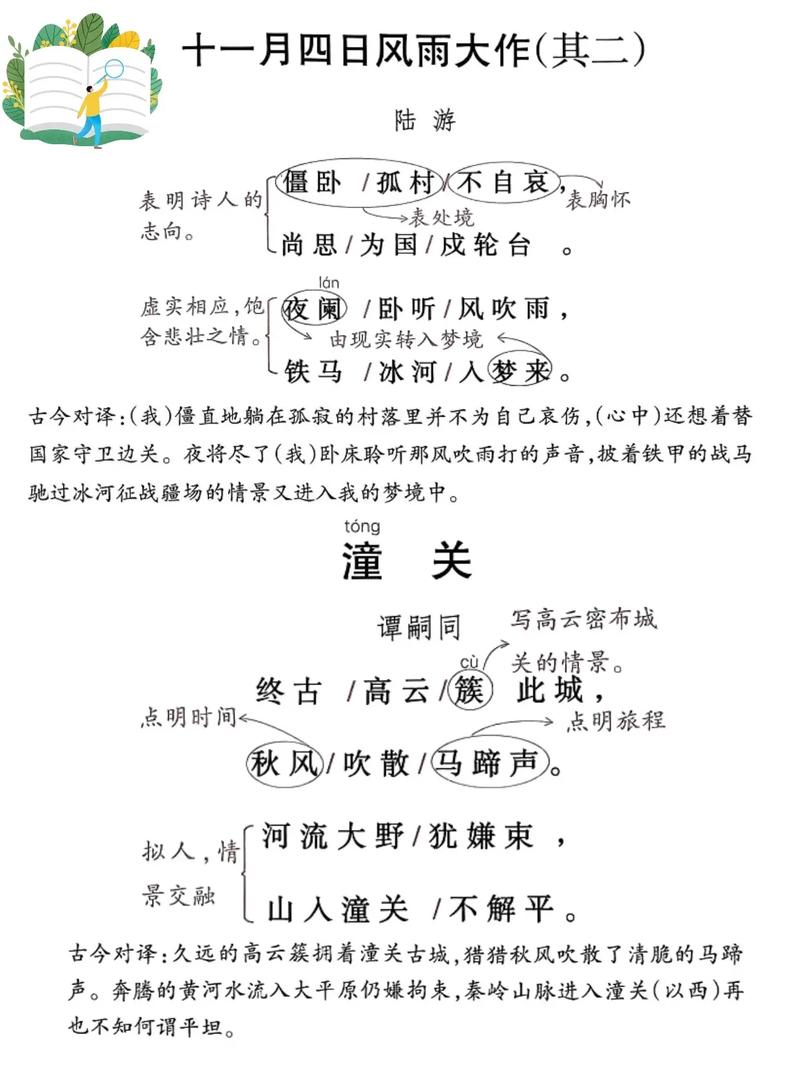 七年级语文上册课外古诗词有哪些？