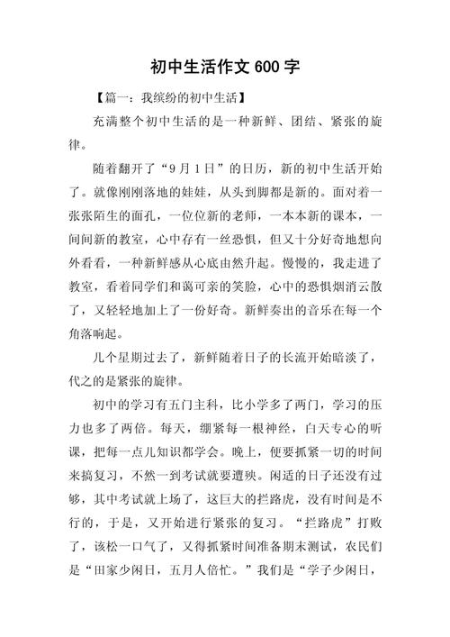 初中优秀作文600字大全,如何快速提升写作能力?