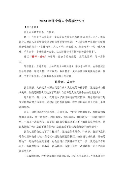 辽宁高考作文满分秘诀何在?