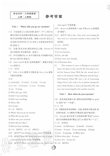 七年级上册英语学习评价答案哪里有？