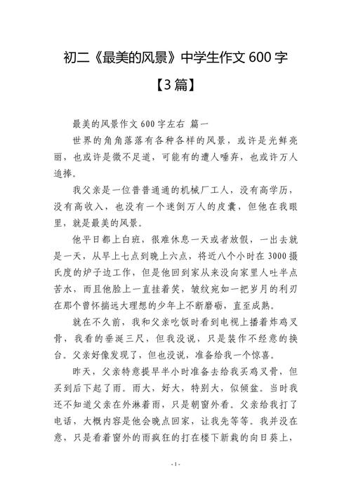 初二600字语文作文怎么写？