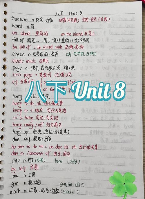 八年级下册英语第八单元重点难点有哪些？