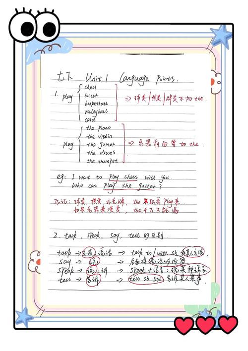 七年级下册英语第一单元核心知识点有哪些?