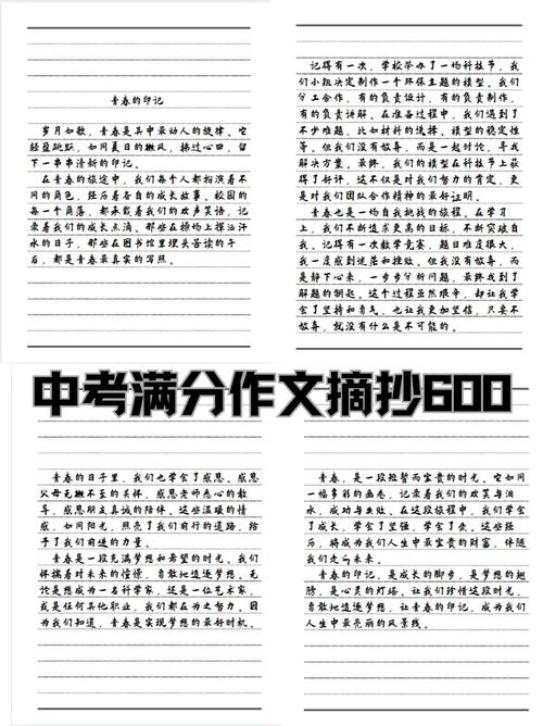 中考后600字作文,如何写出彩?