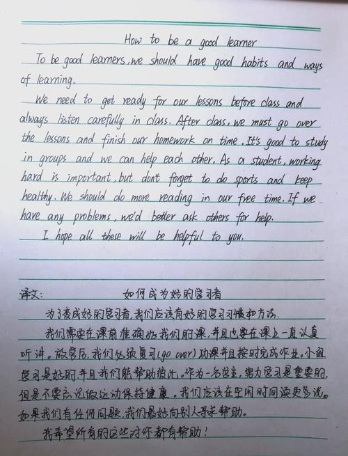 九年级英语第九单元作文怎么写?