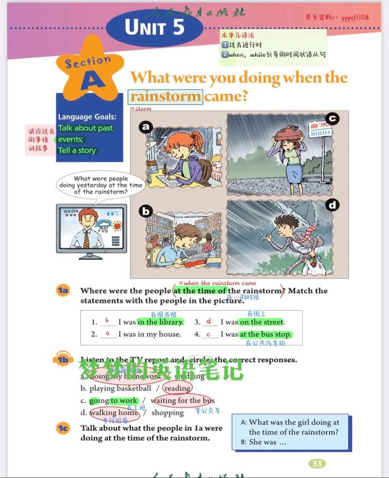 人教版八年级下册unit5