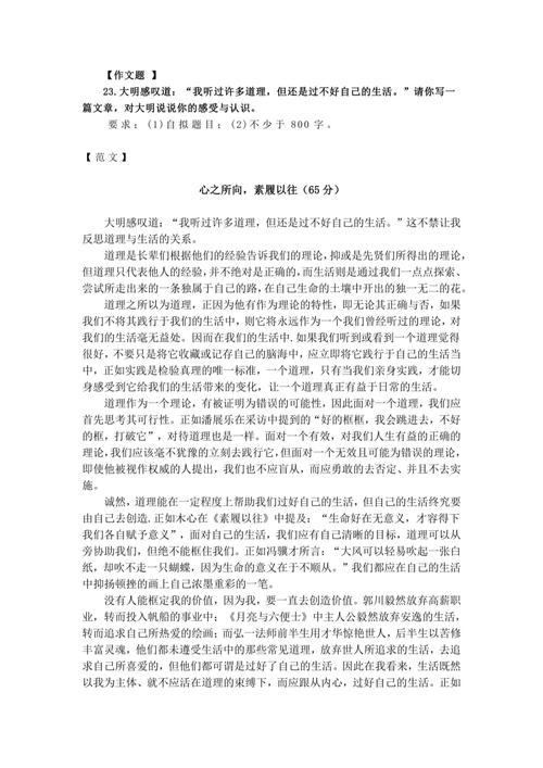 上海 2025语文作文