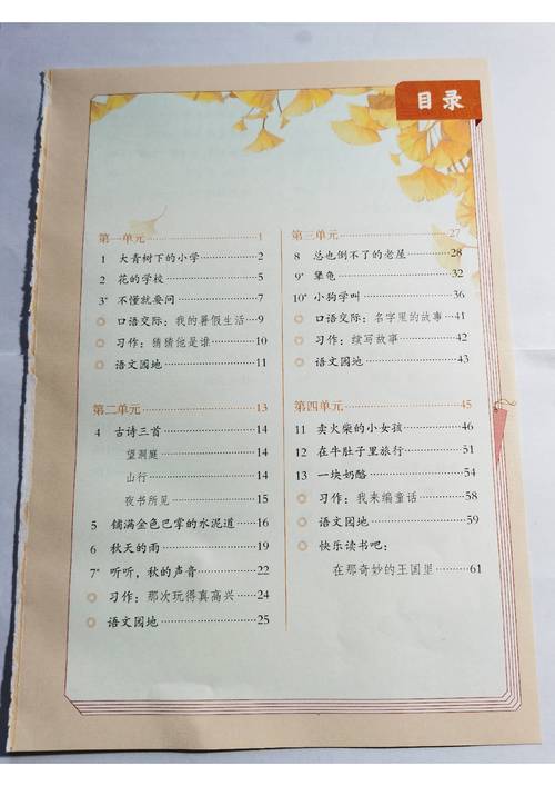 部编七年级上册语文教材目录有何特点?