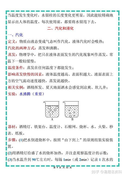 苏科版八年级物理上册核心知识点有哪些？