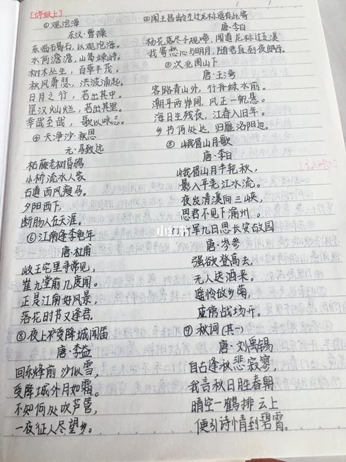 九年级上册古诗词句默写