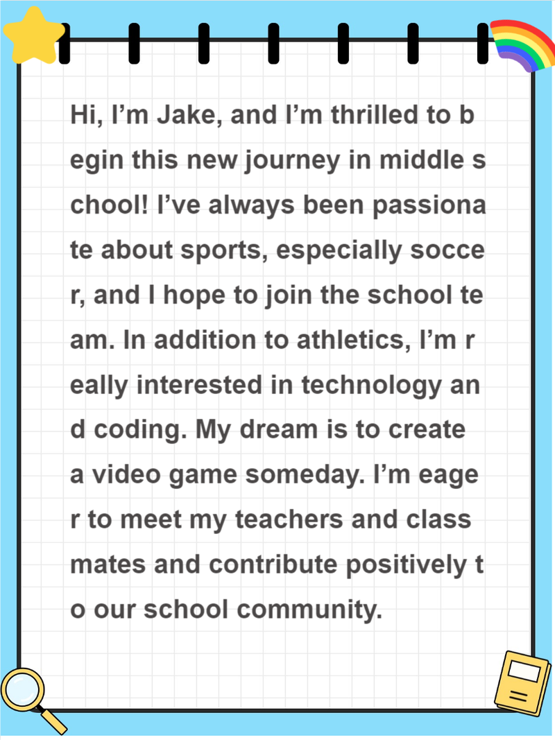 初中英语自我介绍作文怎么写？