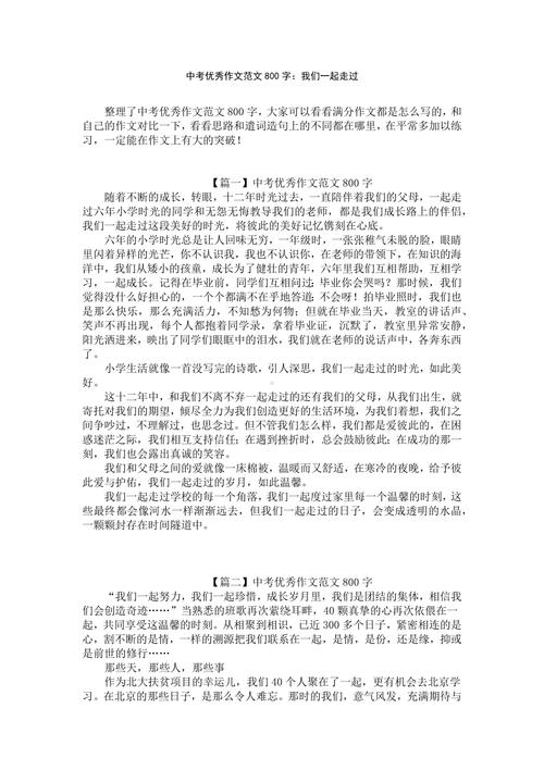 我们一起来作文800字如何写出彩？