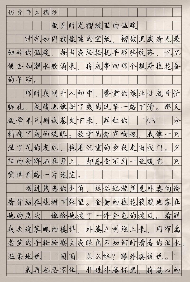 关于温暖的中考满分作文