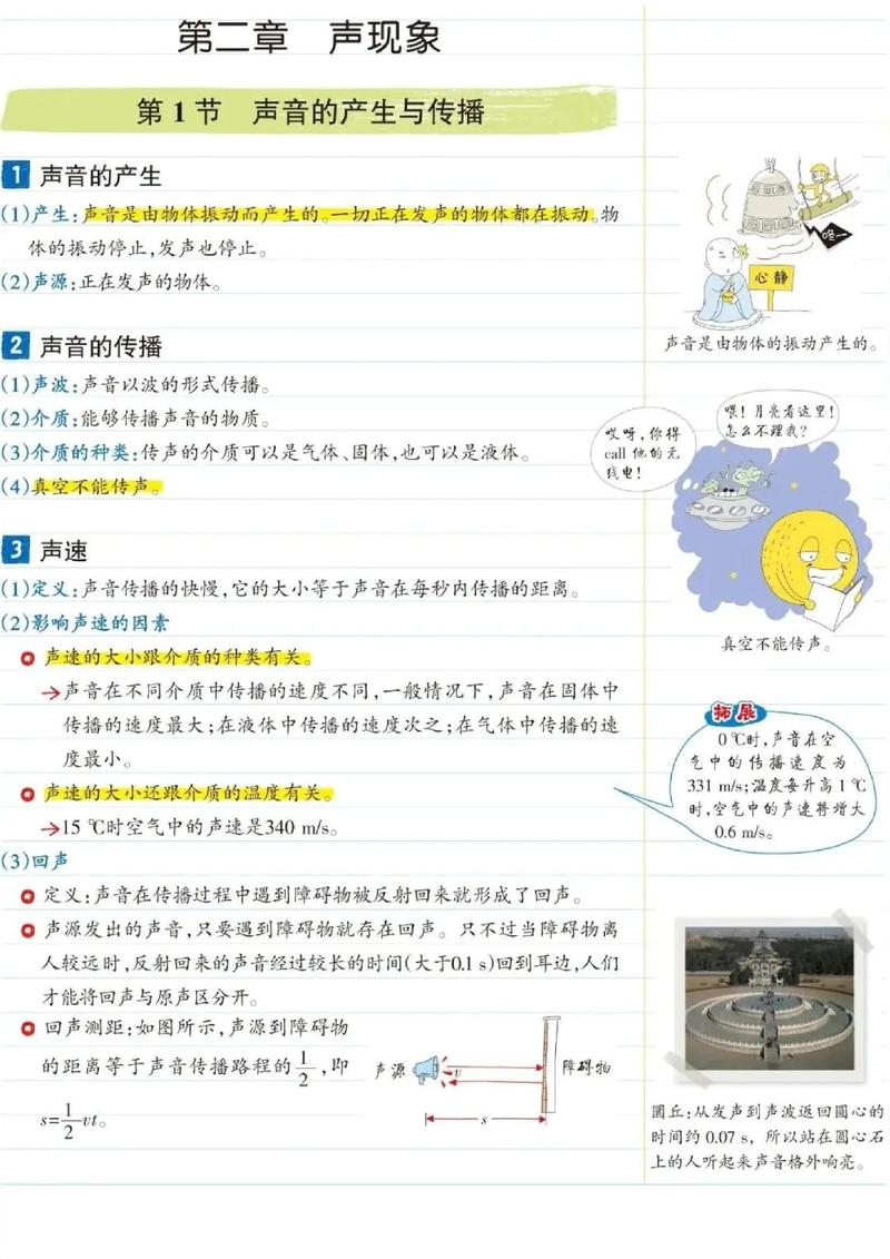 声现象有哪些核心知识点需掌握？