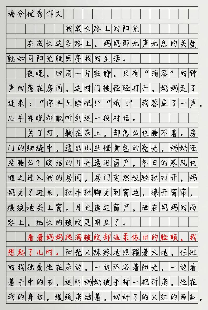 满分作文600字记叙文如何写出彩?