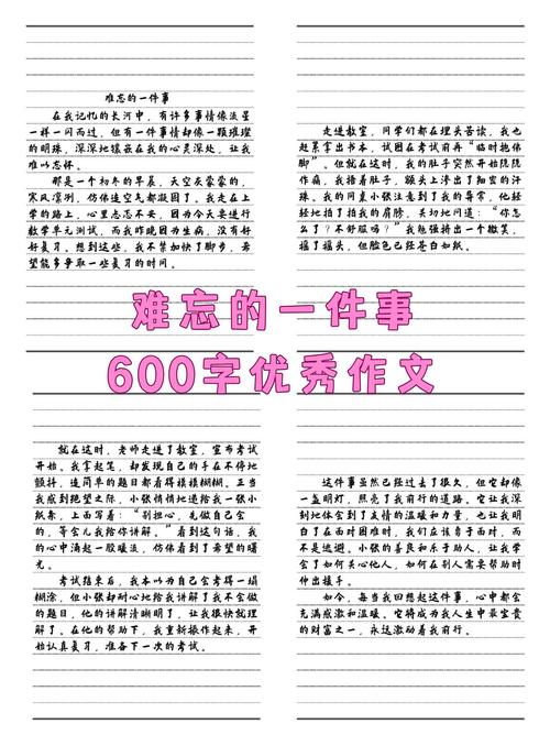 写事作文600字优秀,如何写出高分?