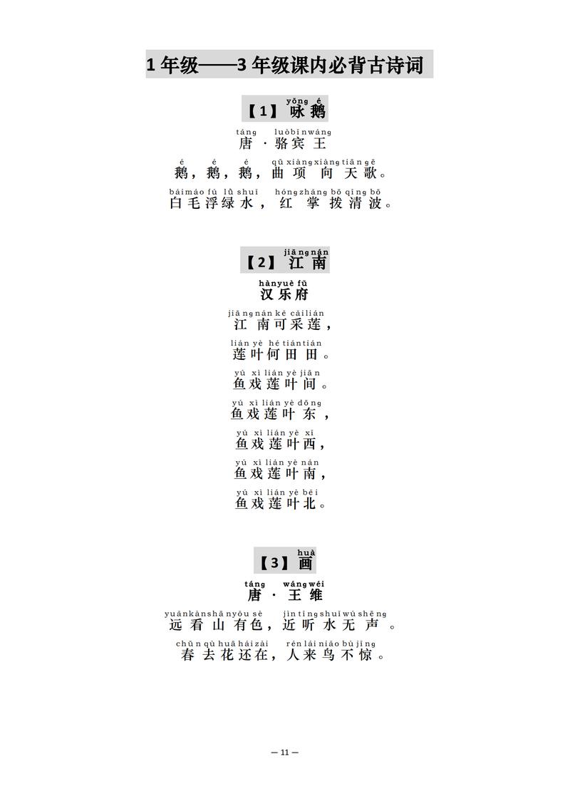 新版语文课本中古诗词有何新变化?