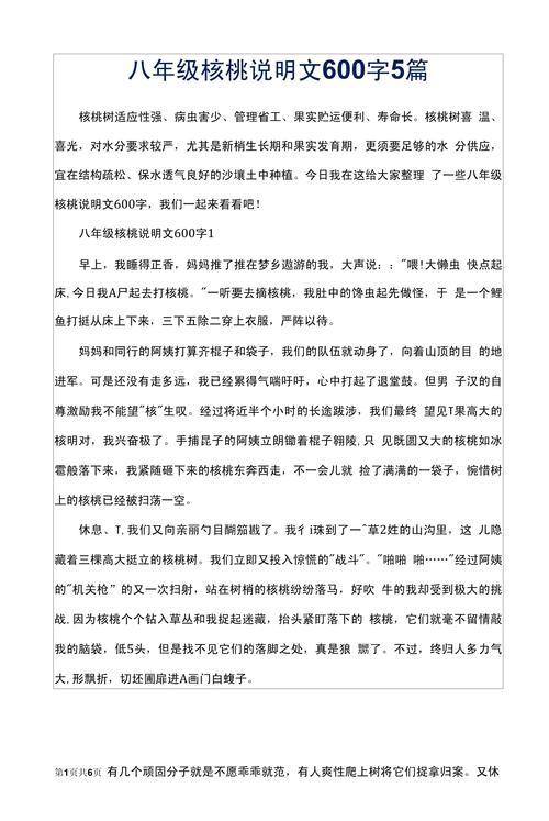 初二说明文作文600字怎么写?