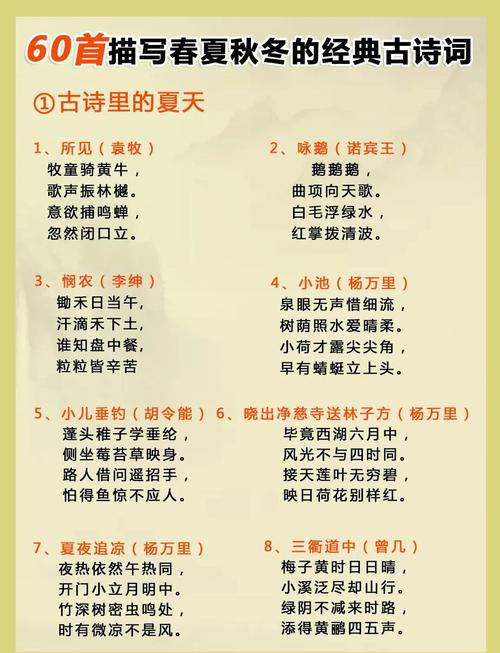 四季古诗佳句，如何凝练千年诗意？