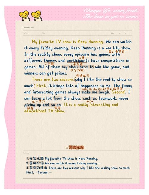 八年级上册英语第五单元作文怎么写？