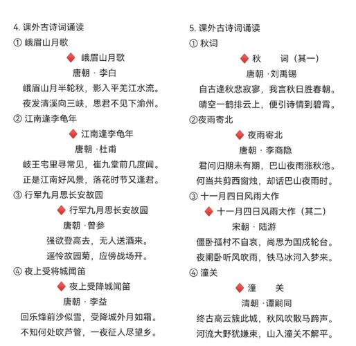 初中语文1-6册古诗文有哪些重点难点？