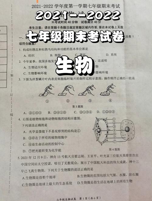 七年级上册生物期末考试卷重点难点是什么？