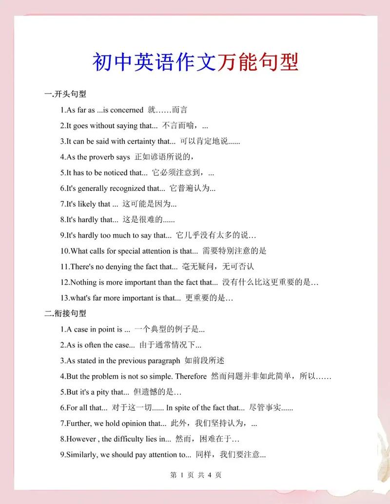 万能英语作文模板中考真的万能吗?