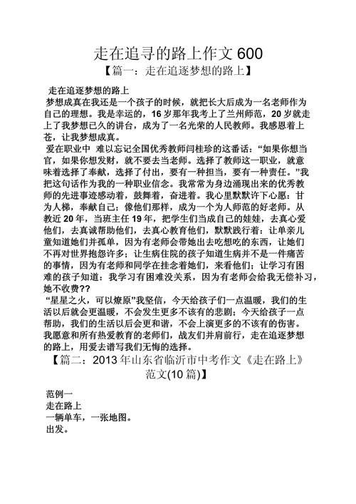 走在路上,是成长还是追梦?