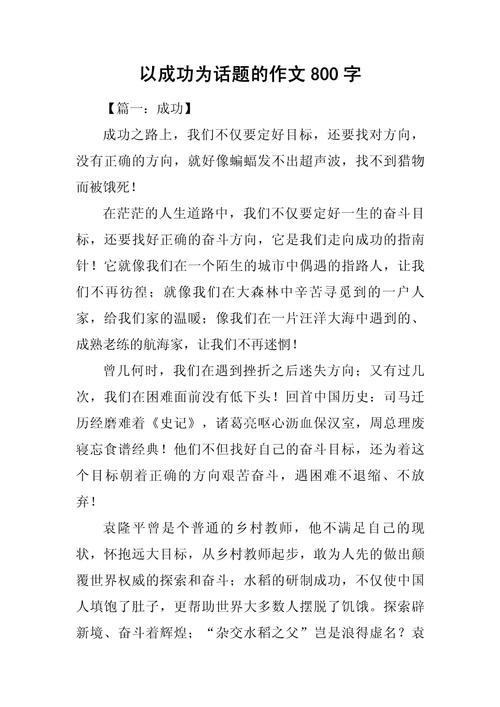 成功究竟是什么模样?