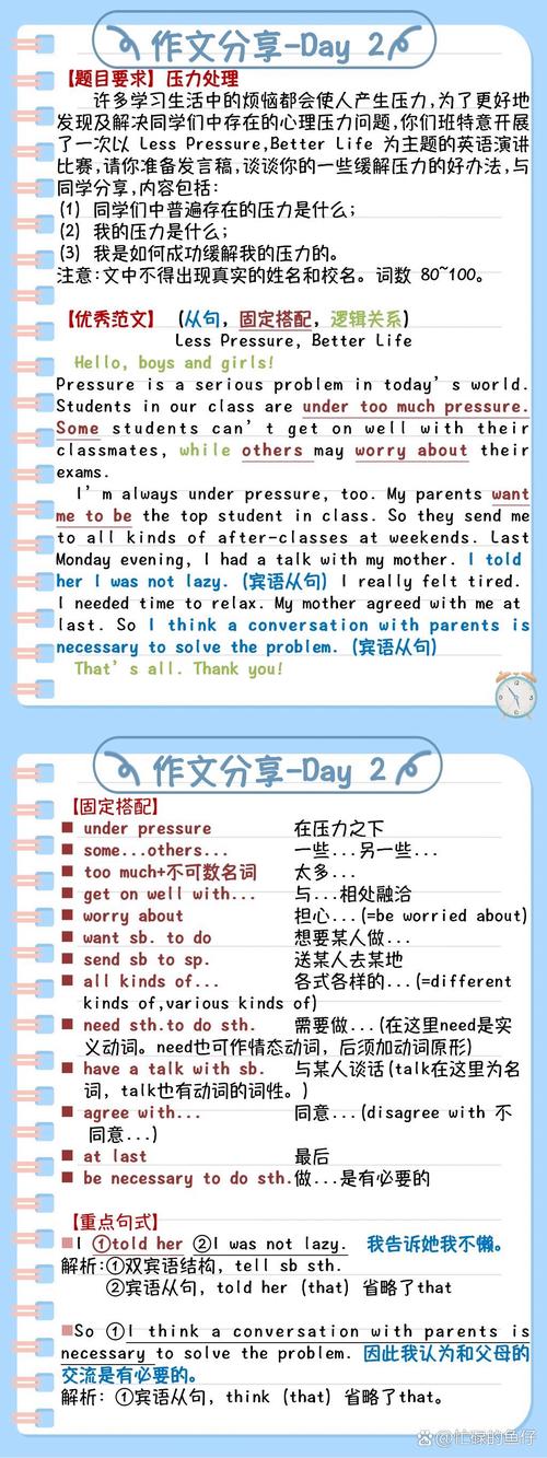 高三压力英语作文,如何真实又深刻?