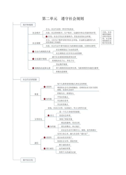 七年级上册政治知识结构图如何高效构建?