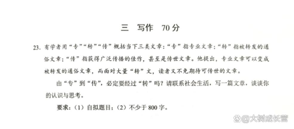 2008上海高考作文